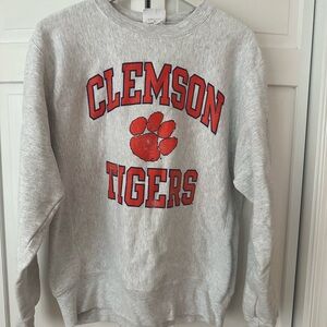 Champion Crewneck Sweatshirt Clemson Tigers MEDIUM